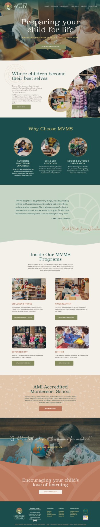 Mississippi Valley School Webiste
