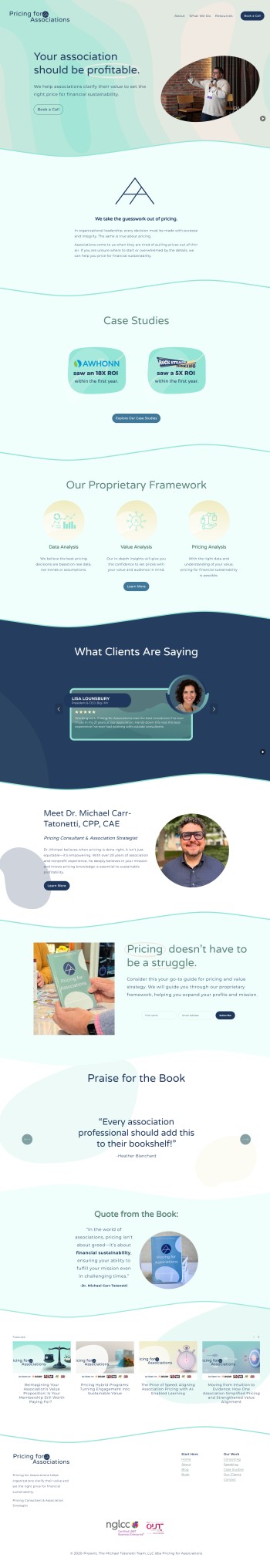 Pricing Association website