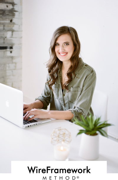 Kayla sitting at a computer